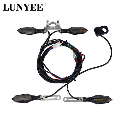 #ad Motorcycle LED Turn Signal Light Set Flasher Indicator For Electric Bicycles $34.52