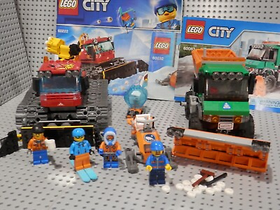 #ad LEGO CITY LOT 60083 Snowplow Truck 60222 Snow Groomer 60032 Artic Snowmobile C $45.00