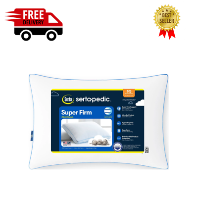 #ad Sertapedic Super Firm Pillow Standard Queen $14.24