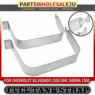 2x Silver Fuel Tank Straps for Chevrolet Silverado GMC Sierra 1500 2500 15206818 $27.49