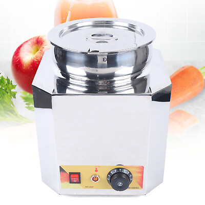 6L Electric Sauce Heater Food Warmer Constant Temperature Countertop HeaterLid $127.30