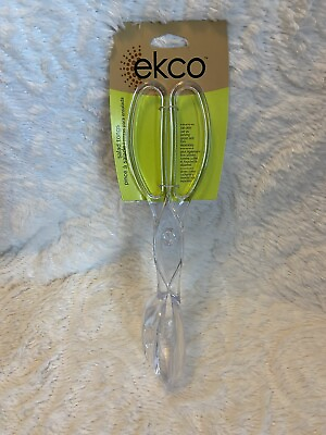 #ad EKCO 11quot; Plastic Salad Tongs New in Packaging $5.49