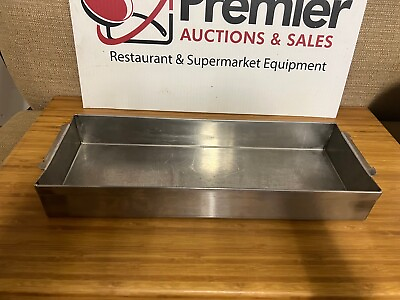 #ad Hubert 15quot; x 5.5quot; Stainless Steel Salad Buffet Food Pan Trays with Handles $25.00
