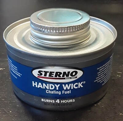 #ad Sterno Handy Wick Chafing Fuel Can Methanol Four Hour Burn 12 Carton 10364 $39.95