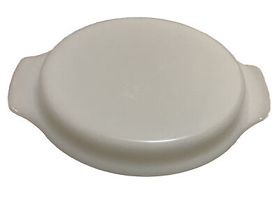 VTG Milk Glass Oval Lid Cover for Casserole Baking Serving Dish Replacement $11.99