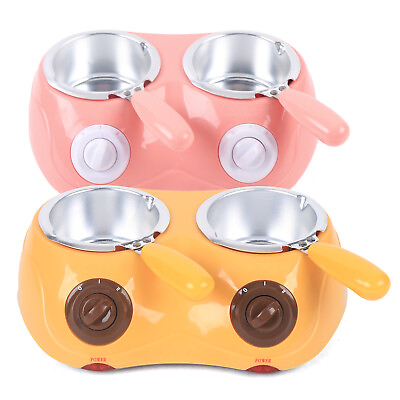 #ad Electric Candy Chocolate Melter Machine Warmer Temperer Boiler 2 Melting Pots US $34.65