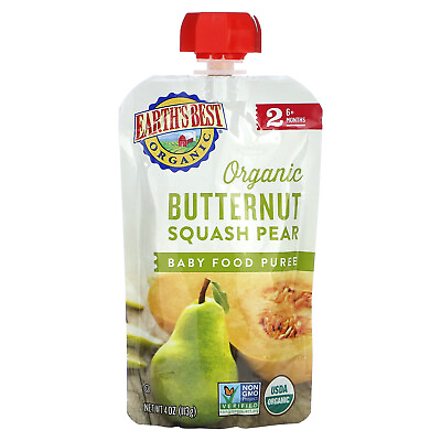 #ad Organic Baby Food Puree 6 Months Butternut Squash Pear 4 oz 113 g $2.42