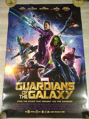 #ad Guardians of the Galaxy 2014 Original Rolled Two Sided Movie Poster 27x40 $99.99