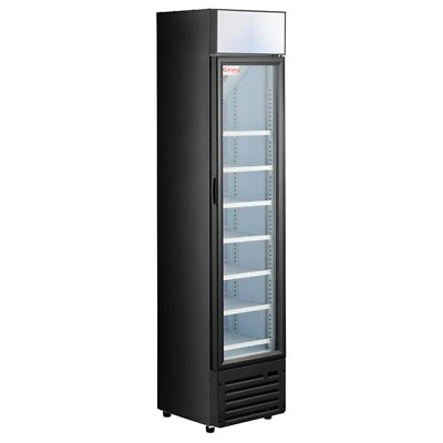 #ad Galaxy 16 1 2quot; Black Swing Glass Door Merchandiser Refrigerator $449.00
