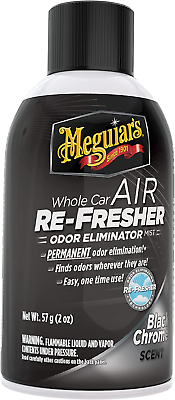Meguiar#x27;s Whole Car Air Refresher Odor Eliminator Spray Eliminates Strong Black $11.48