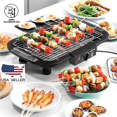#ad #ad Electric In outdoor Grill Portable Smokeless Non Stick Cooking BBQ Griddle $48.99