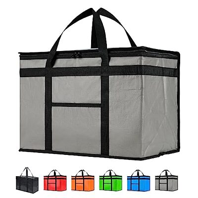#ad Insulated Cooler Bag and Food Warmer for Food Delivery amp; XX Large PRO 1 Grey $39.54