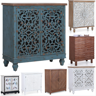 #ad 2 Doors Accent Cabinet Storage Decorative Cabinet Buffetamp;Sideboard Console Table $199.99
