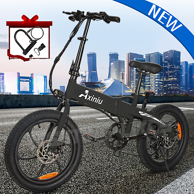 #ad Black E Bike 20quot; Electric Bike for Adults 850W Motor City Bicycle Commuter Ebike $597.99