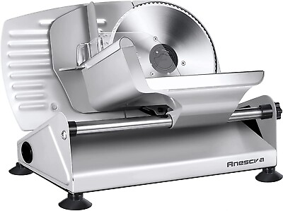 #ad 200W Electric Meat Slicer Commercial Blade Jerky Deli Cheese Food Cutter Kitchen $54.95