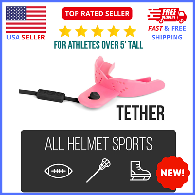 #ad #ad SISU Tether Adult Mouthguard Hot Pink 2.0mm Thin for Athletes Over 5’ Tall $12.73