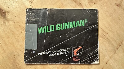 #ad Vtg 1985 NES Nintendo WILD GUNMAN Video Game Instruction Booklet Manual 80s C $24.99