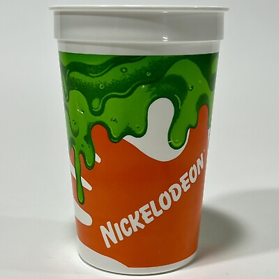 #ad Vintage 90s Pizza Hut Nickelodeon Studio Slime Plastic Cups MTV Viacom $24.97