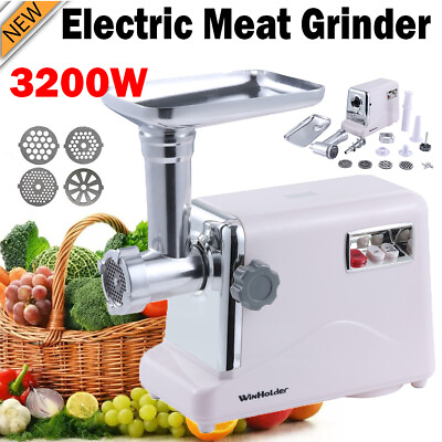 3200W Electric Meat Grinder Mincer Aluminum Food Sausage Maker Filler Kitchen $64.49