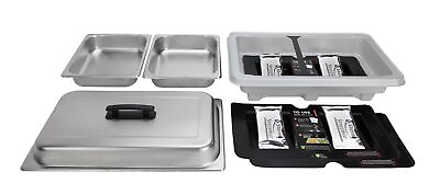 #ad Sterno SpeedHeat Flameless Buffet Chafer Set Includes Lid and 2 Food Pans $60.00