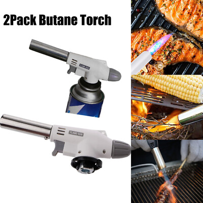 #ad 2Pack Kitchen Blow Torches Butane Lighter Cooking Baking Food Flame Chef Torches $13.23