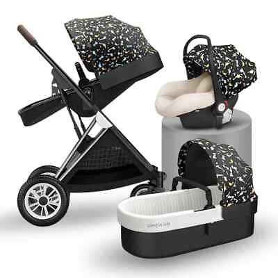 #ad Baby Stroller 3 in1 Travel with Car Seat Travel Folding Stroller High Landscape $514.28