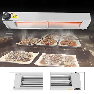 #ad 24 Inch Food Heat Lamp Overhead Food Warmer Food Electric Infrared Strip Heater $114.00