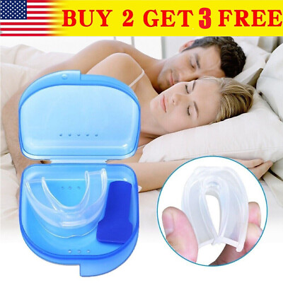 #ad Stop Snoring Mouthpiece Guard Anti Snore Sleep Apnea Bruxism Aid Teeth Grinding $6.50