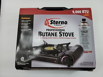 Sterno Butane Stove 9000 BTU Heat output NEW $68.95
