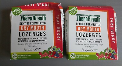 TheraBreath Dry Mouth Lozenges Tart Berry Total. 48 Count. $15.00