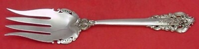 #ad #ad Grande Baroque by Wallace Sterling Silver Salad Serving Fork AS Pierced 9 3 8quot; $199.00