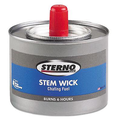 #ad sterno 10102 Chafing Fuel Can With Stem Wick Methanol 6 Hour Burn 1.89 G $100.93