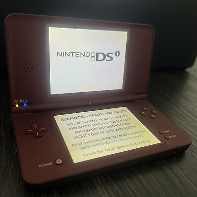 #ad Nintendo DSi XL Burgundy Handheld System With Stylus Tested Working No charger. $108.00