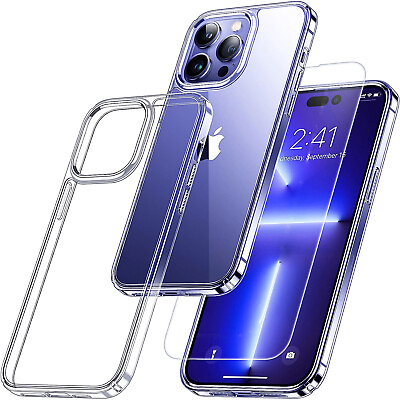 For iPhone 15 Pro Max 14 13 12 11 Plus Mini XR XS 8 SE 2020 Case Tempered Glass $8.55
