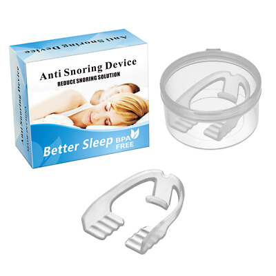 #ad 2Pcs Mouth Guard for Grinding Teeth and Clenching Bruxism Snoring with Box E9U8 $6.97