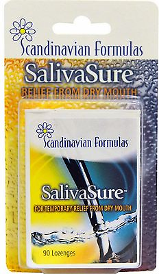 #ad Salivasure Dry Mouth Lozenges XYLITOL 90ct $12.95