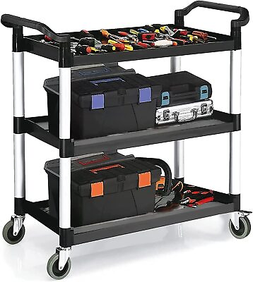 #ad LKFDFIA Utility Carts with Wheels 3 Tier Rolling Cart 510 LBS Capacity Food Car $139.50