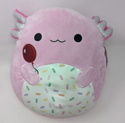 #ad Original Squishmallow 2021 Party City Exclusive Archie the Axolotl NWT Exclusive $39.99