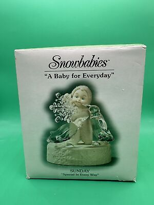 #ad Department 56 Snowbabies quot;A Baby For Everydayquot; SundaySpecial In Every Way NIB $28.99