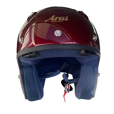 #ad Arai Classic c DOT Snell Open Face Motorcycle Helmet Size Med Bloodstone Red NIB $379.99
