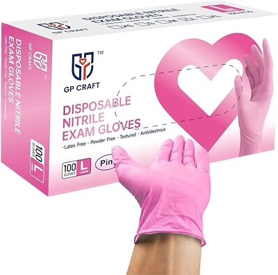 #ad #ad GP Craft Medical Nitrile Gloves 3.5Mil Powder Latex Free Disposable 100pcs $7.99