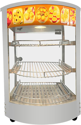#ad 14 Food Display Warmer Curved Glass Warming Cabinet Hot Food Showcase Countertop $420.28
