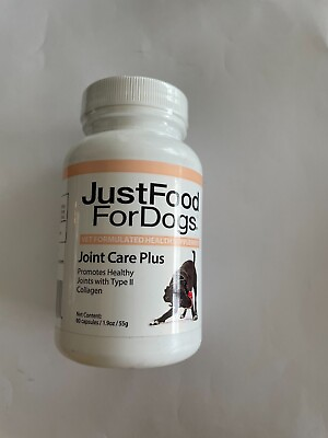 #ad Just Food For Dogs Joint Care Plus 60 Capsules NEW SEALED FREE SHIP 11 24 $13.50