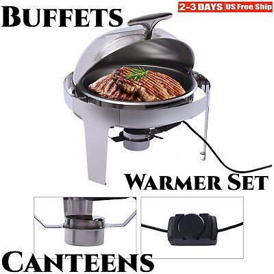 #ad Roll Top Electric Chafing Dish Buffet Food Warmer Party Use 400W Stainless Steel $92.06
