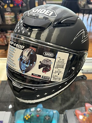 #ad Shoei RF 1400 Dedicated 2 Helmet Matte Black Grey Medium $425.00