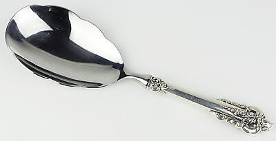 #ad Vintage Wallace Grande Baroque Sterling Silver Salad Serving Spoon $99.00