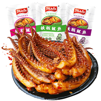 #ad 湘山红铁板鱿鱼丝 麻辣小吃熟食 Instant Spicy Squid legs Snacks Chinese Food $19.99
