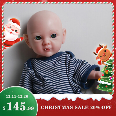 COSDOLL Miya 16.9 in vampire Silicone baby doll Newborns with open mouth $156.81
