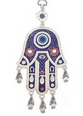 #ad #ad Blue Evil Eye Hamsa Hand Hanging Wall Decoration for Protection $10.99