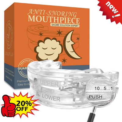 #ad Adjustable Anti Snoring Mouth Guard Piece Anti Snore Sleep Apnea Teeth Grinds $5.93